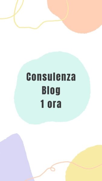 Consulenza Blog 1 ora